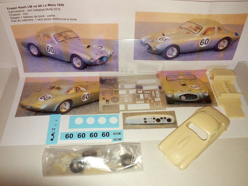 GCAM 1:43 - Frazer & Nash Bristol 2.0 Ty.LM Touring Le Mans '59 #60 resin KIT to built