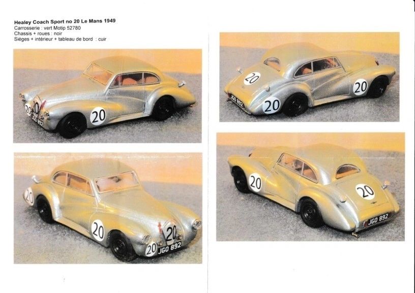 GCAM 1:43 - Healey Elliot-Riley 2.4 "BARTLETT" Le Mans '49 #20 Resin kit to build