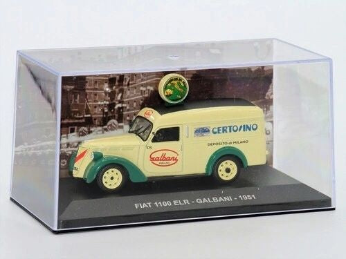 EAGLEMOSS 1:43 - Furgone FIAT 1100 ELR Galbani 1951