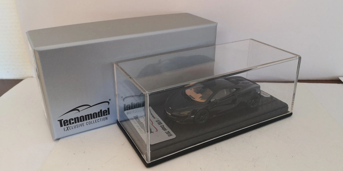 TECNOMODEL 1:43 - T43-EX02D McLaren 570S onyx black, Red stripe 2015