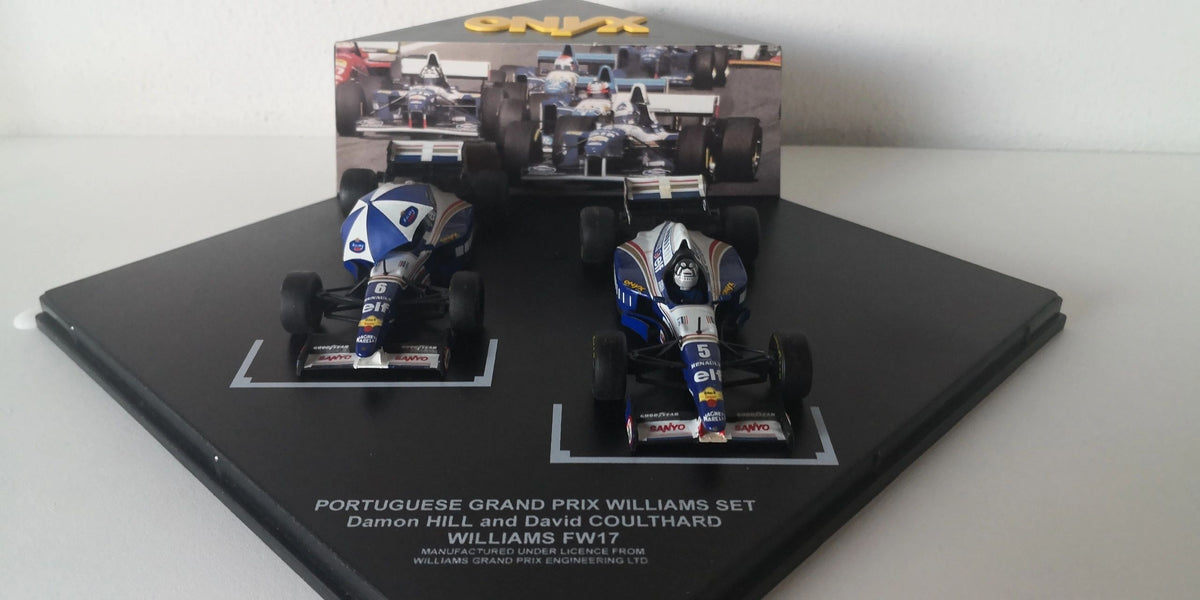 ONYX 1:43 - S002 Williams FW17 - Damon Hill & David Coulthard GP Portugal special edition set