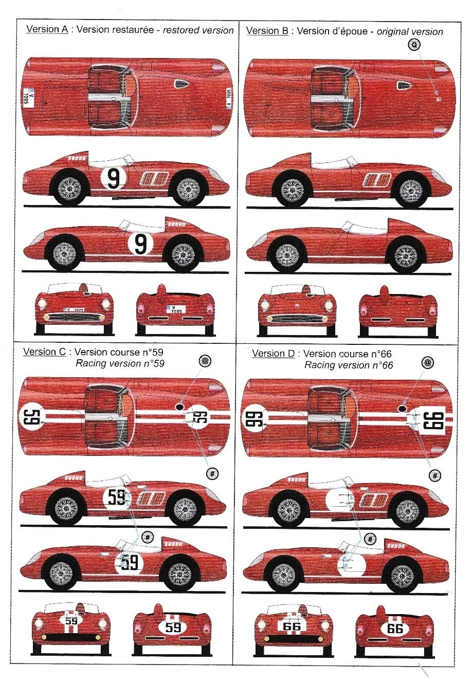 Jade Min. 1:43 - Skoda OHC 968 1.1 sport 1957 4 versions resin kit to built