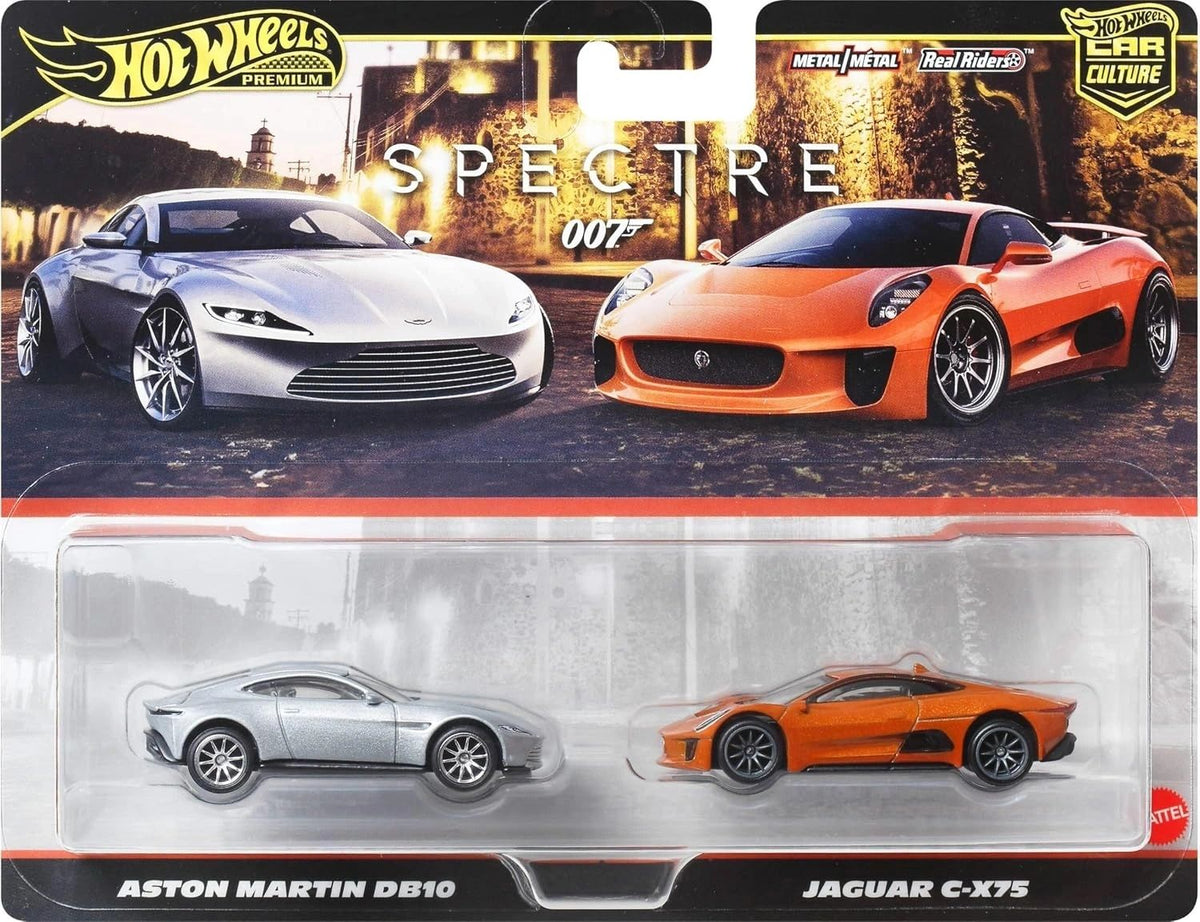 HOTWHEELS - 1:64 - Aston Martin DB10 + Jaguar C-X75 007 Spectre