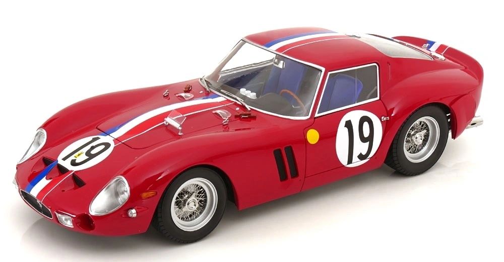 KK SCALE 1:12 - Ferrari 250 GTO 2nd Place 24h Le Mans 1962 Noblet-Guichet **OPEN DOORS+ENGINE**