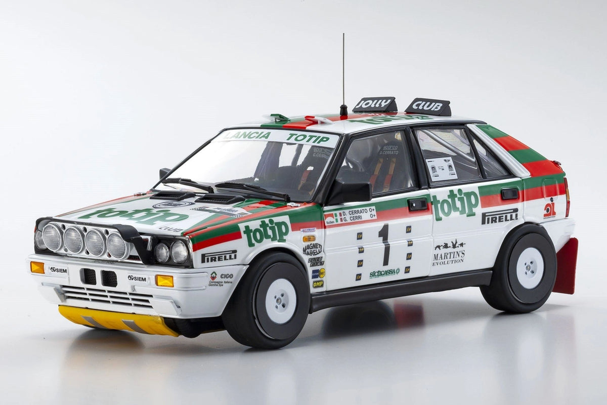 KYOSHO 1:18 - Lancia Delta HF 4WD Jolly Club Totip Targa Florio 1987 Cerrato-Cerri night stage