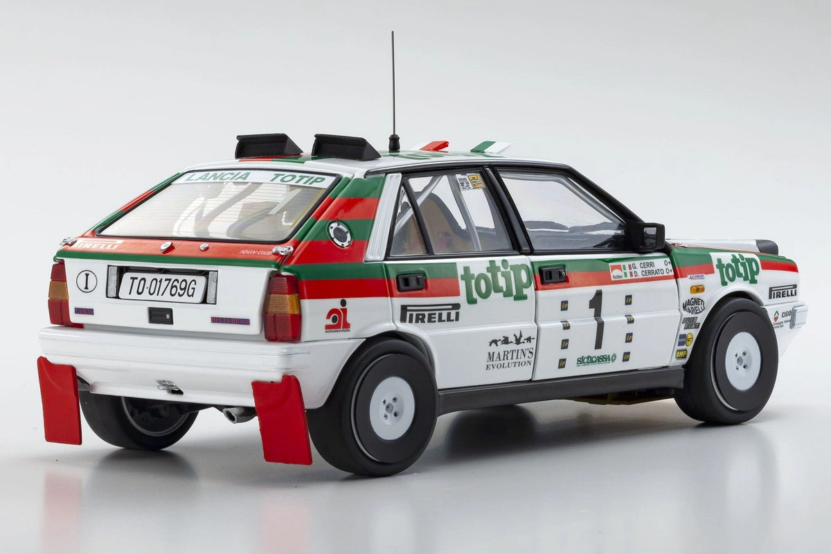 KYOSHO 1:18 - Lancia Delta HF 4WD Jolly Club Totip Targa Florio 1987 Cerrato-Cerri night stage