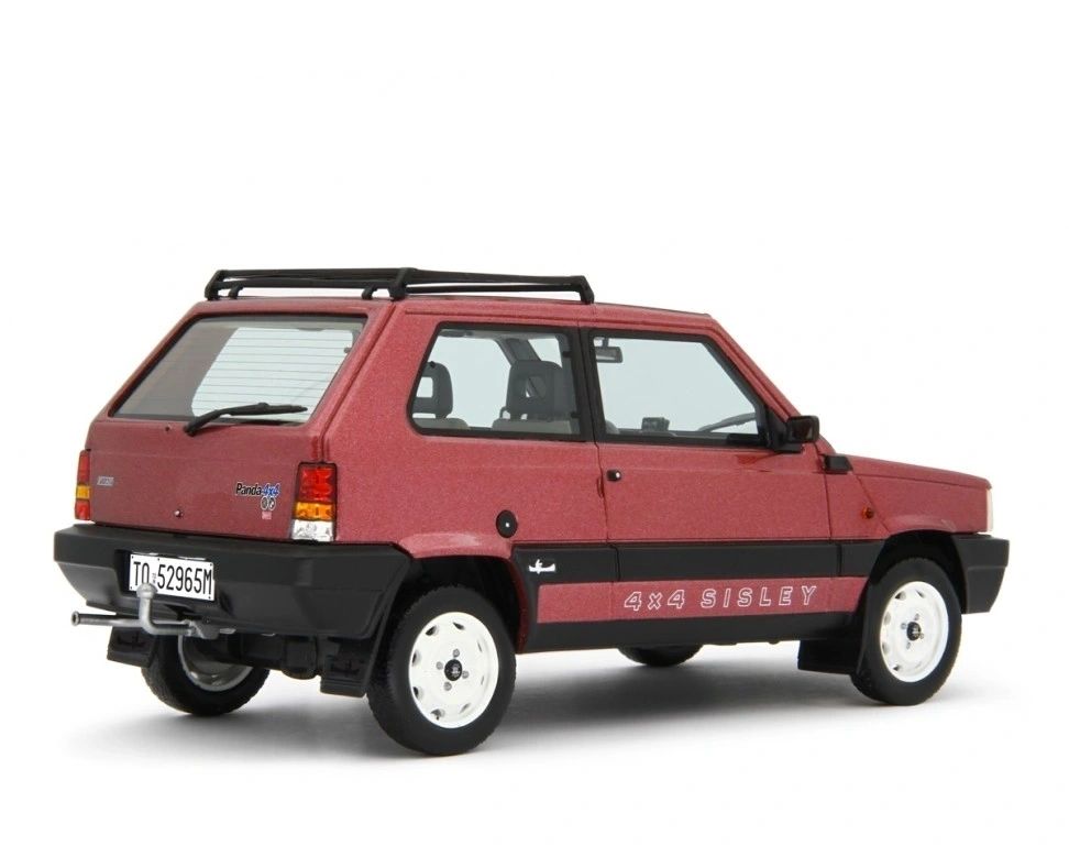 LAUDORACING - 1:18 - FIAT PANDA 4X4 SISLEY 2* serie 1989 Rosso met.