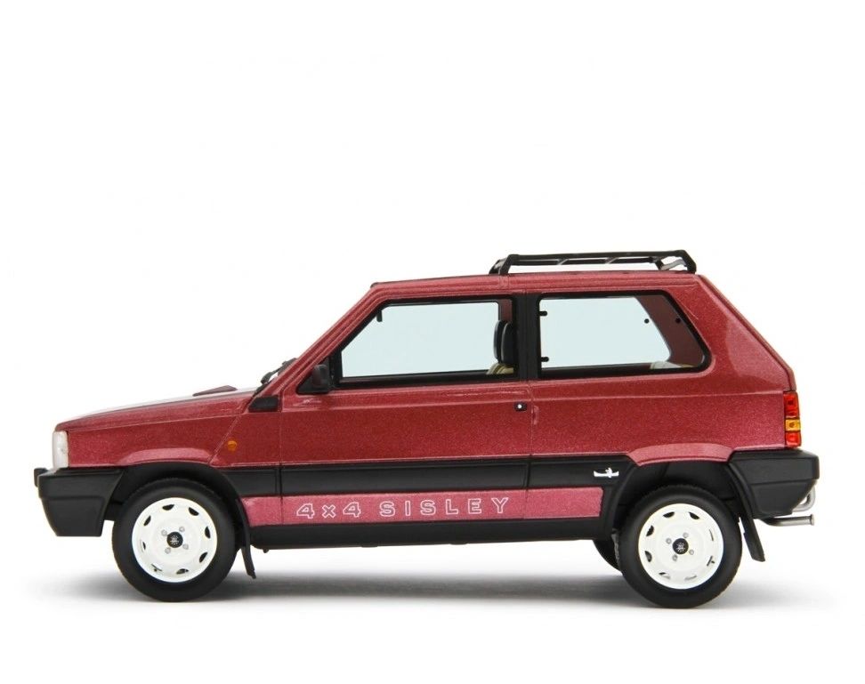 LAUDORACING - 1:18 - FIAT PANDA 4X4 SISLEY 2* serie 1989 Rosso met.