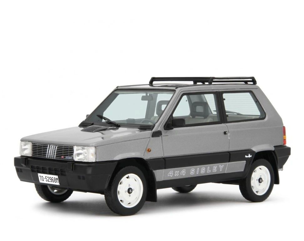 LAUDORACING - 1:18 - FIAT PANDA 4X4 SISLEY 2* serie 1989 Grigio met.