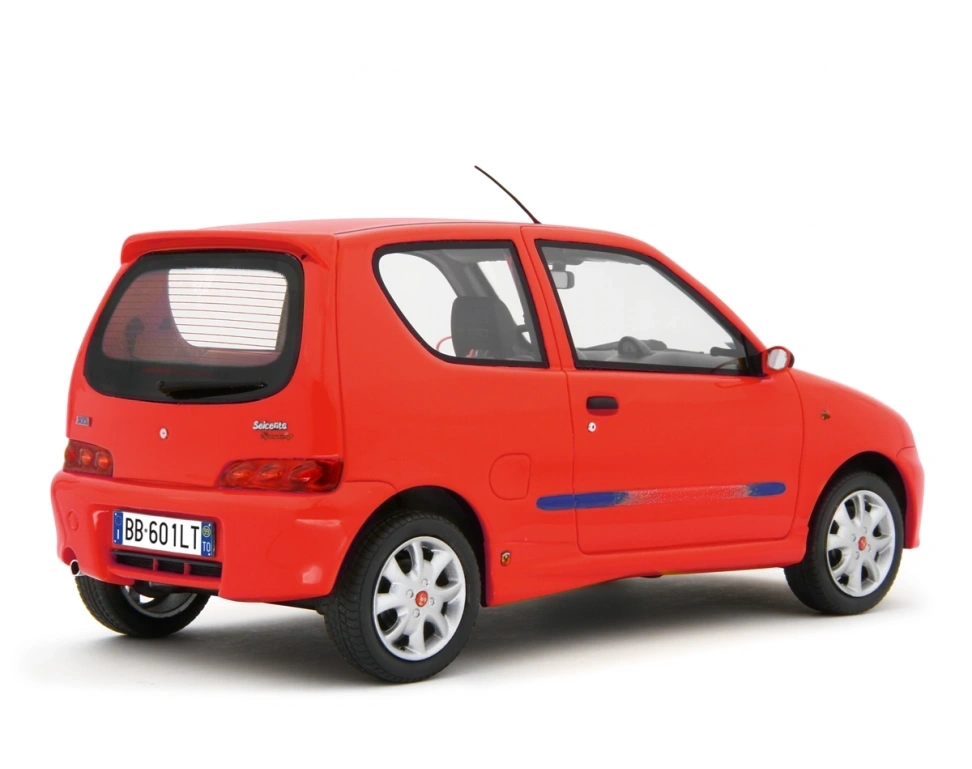 LAUDORACING - 1:18 Fiat Seicento Sporting 1998 - Rosso