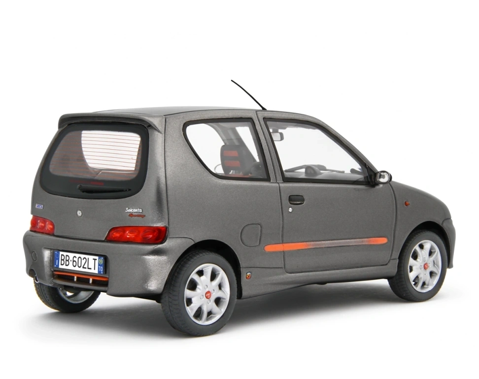 LAUDORACING - 1:18 Fiat Seicento Sporting 1998 - Grigio scuro met.