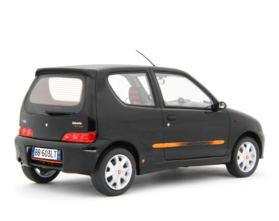 LAUDORACING - 1:18 Fiat Seicento Sporting 1998 - Nero