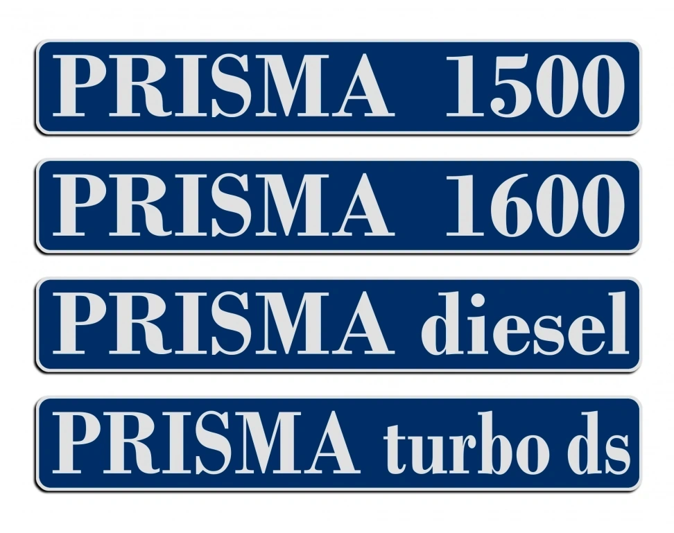 LAUDORACING 1:18 - Lancia Prisma 1300 (MY 1985) Blu + Optional Decals 1500 - 1600 - Diesel - Turbo Ds