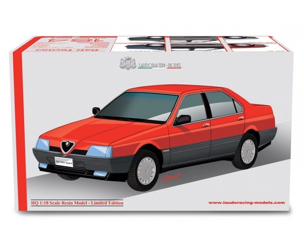 LAUDORACING - 1:18 - Alfa Romeo 164 2.0 Twin Spark 1987 Rosso