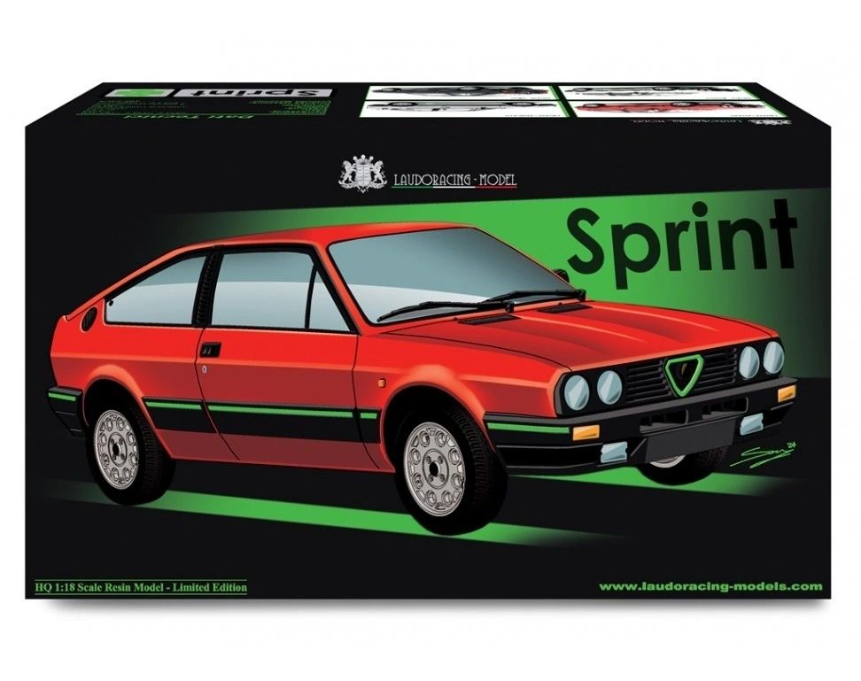 LAUDORACING - 1:18 Alfa Romeo Sprint 1.5 Quadrifoglio Verde 1983 Rosso