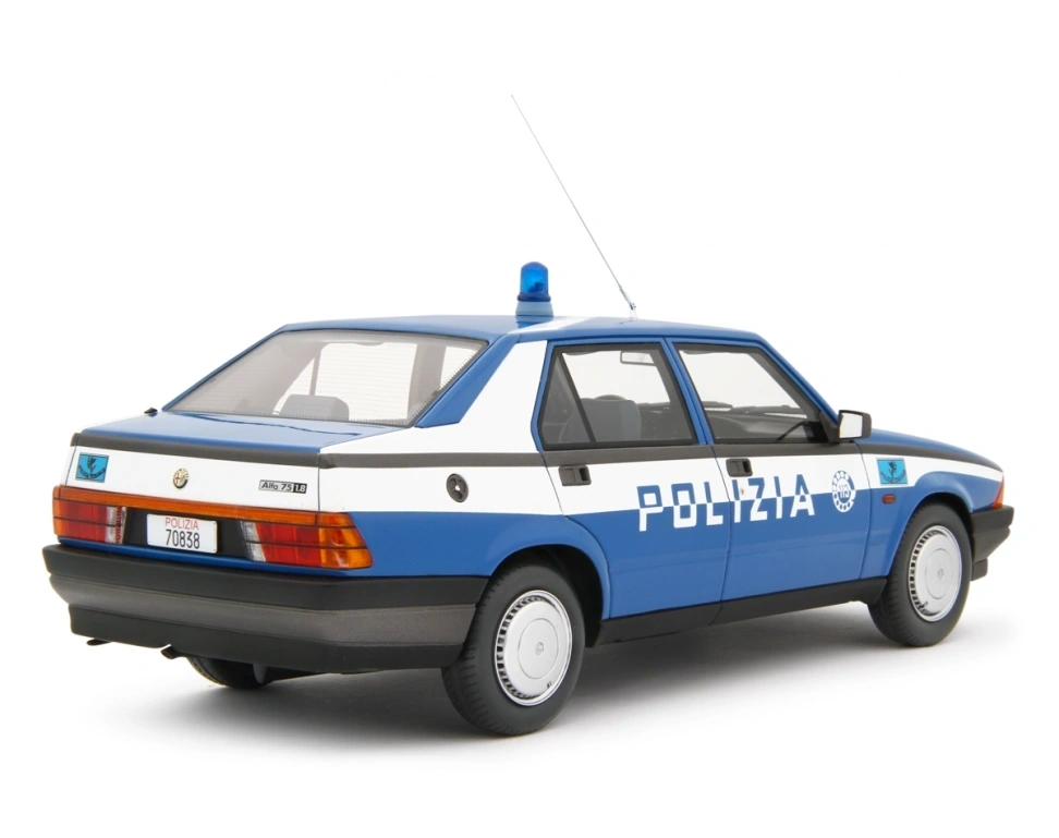 LAUDORACING - 1:18 ALFA ROMEO 75 1.8i 1985 Polizia Stradale