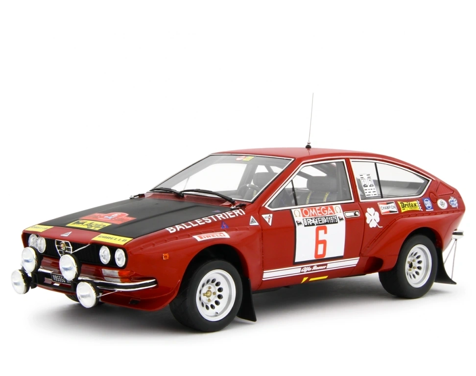 LAUDORACING 1:18 - Alfa Romeo Alfetta Gr.2 Autodelta Rally dell'Elba 1975 Ballestrieri-Gigli