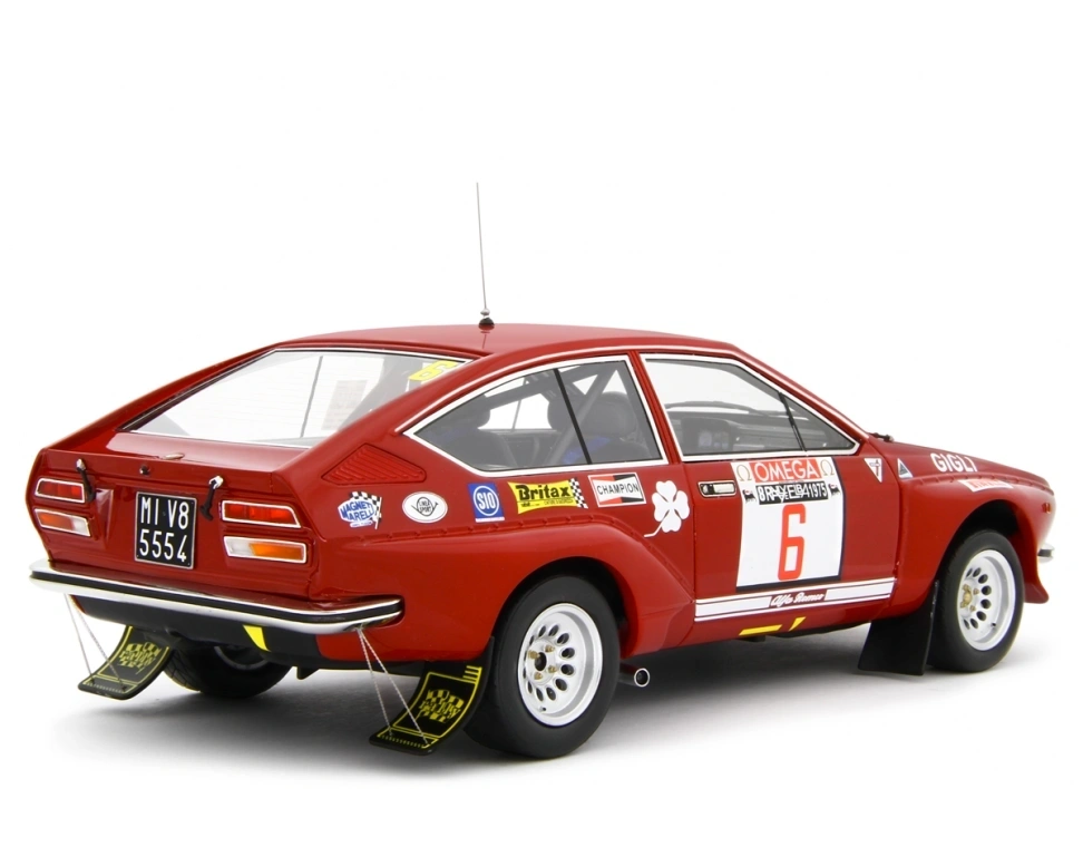 LAUDORACING 1:18 - Alfa Romeo Alfetta Gr.2 Autodelta Rally dell'Elba 1975 Ballestrieri-Gigli