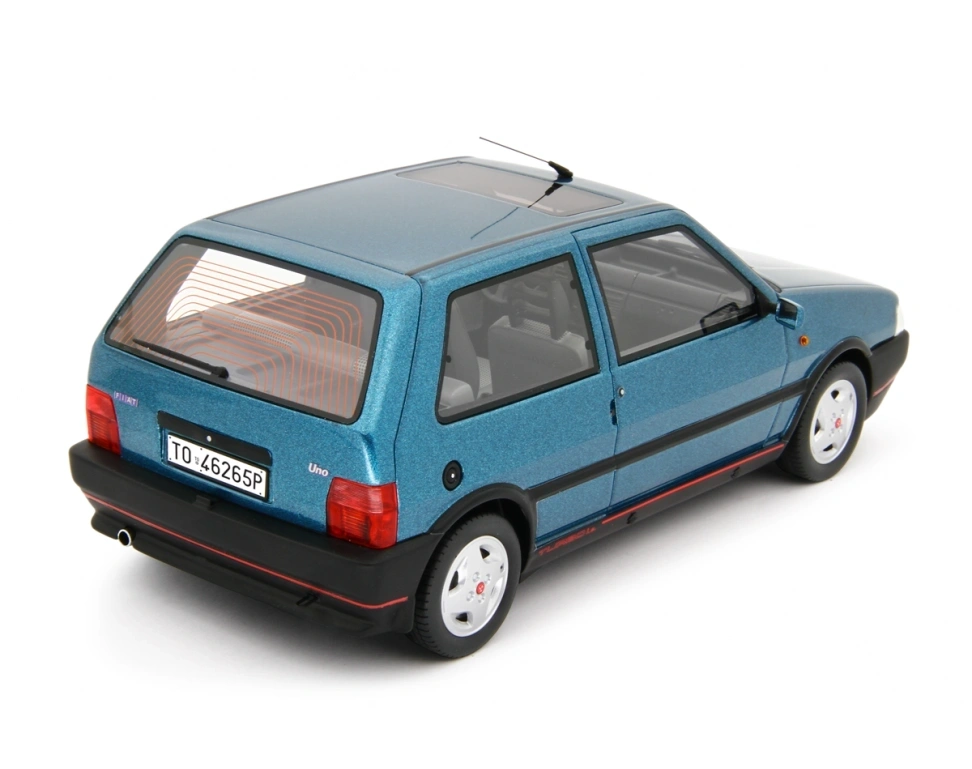 LAUDORACING - 1:18 Fiat Uno Turbo 1.4 i.e.1990 Blu Met. - LM200A