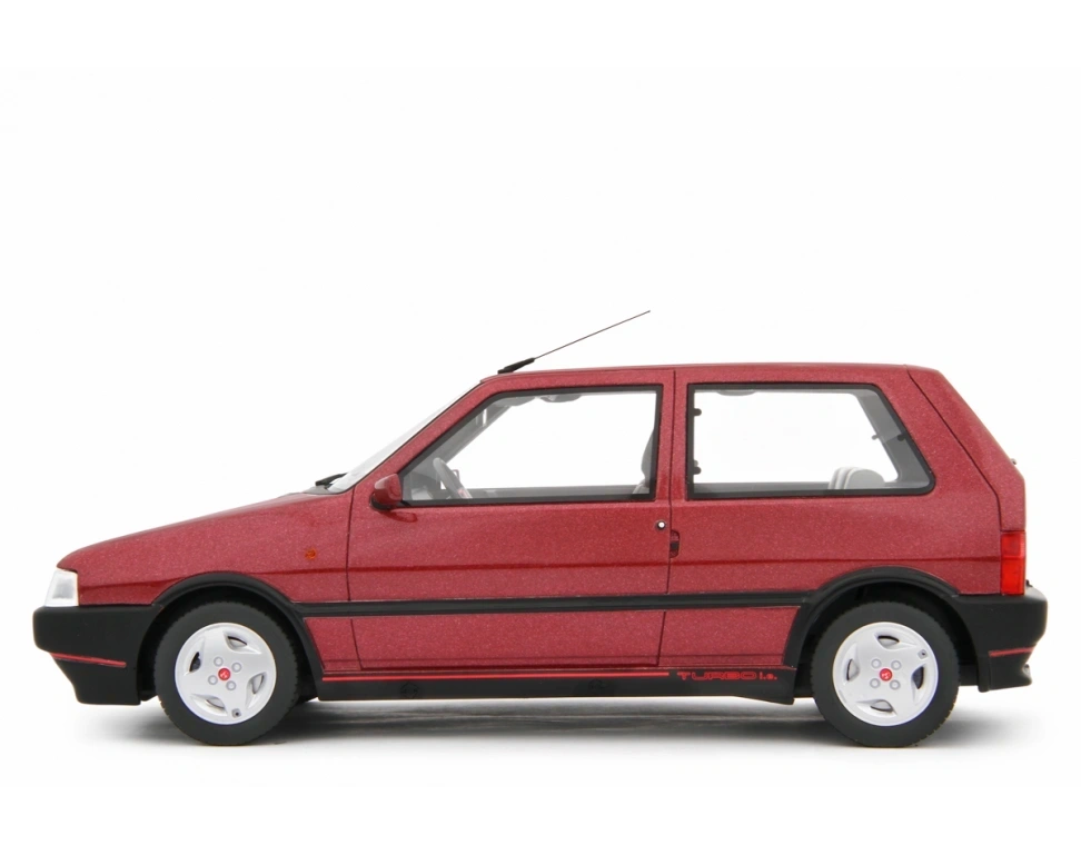 LAUDORACING - 1:18 Fiat Uno Turbo 1.4 i.e.1990 Rosso Shiraz - LM200F