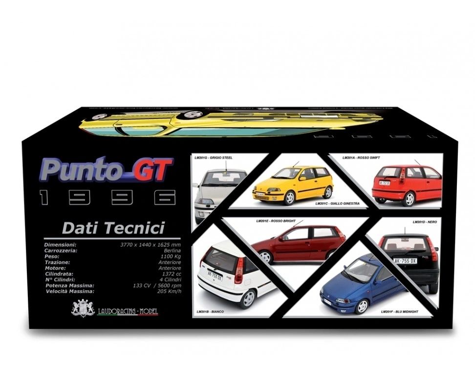 LAUDORACING - 1:18 Fiat Punto GT 1400 2° serie 1996 Rosso