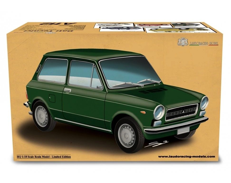 LAUDORACING - 1:18 Autobianchi A112 1°Serie 1969-73 Rosso Etna