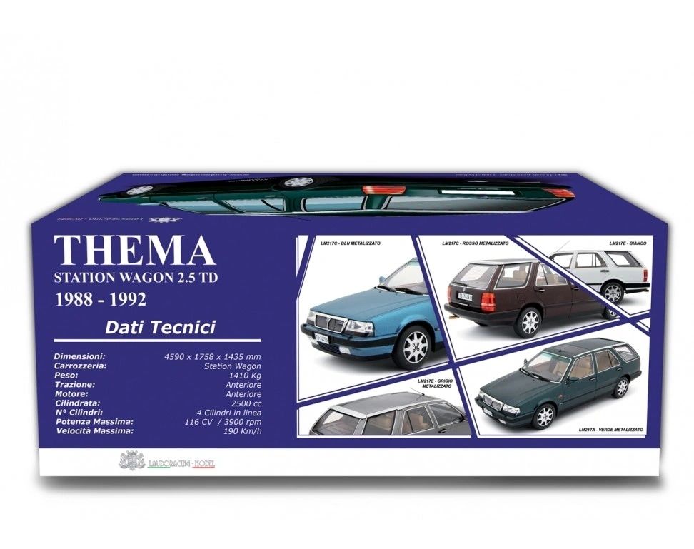 LAUDORACING - 1:18 Lancia Thema Station Wagon TD 1988-92 Bordeaux met.