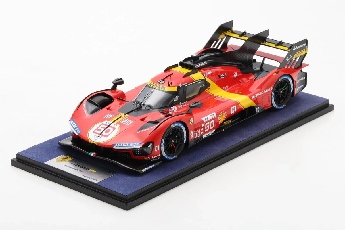 LOOKSMART 1:18 - Ferrari 499P AF Corse Pole Position/5th Le Mans 2023 Fuoco-Molina-Nielsen