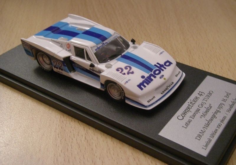 Competition43 1:43 - Lotus Europa T Gr.5 MINOLTA 1000Km. N'ring #22 Resin metal kit to built