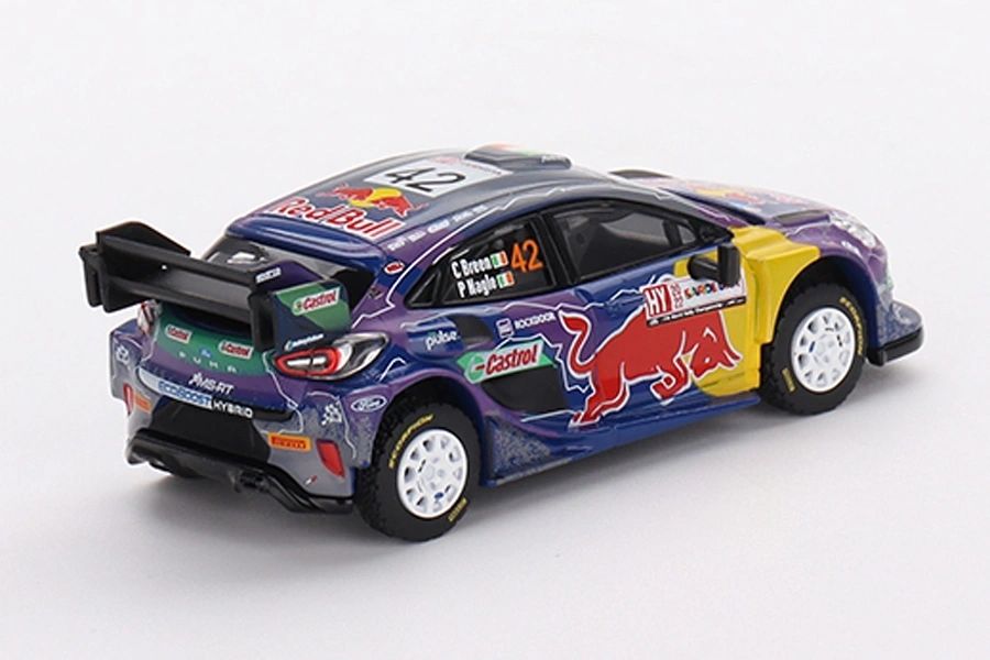 MINI GT - 1:64 - Ford Puma Rally1 #42 M-Sport Ford WRT 2022 Rally Italia Sardegna 2nd Breen