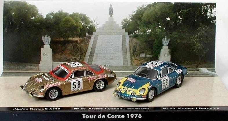 TROFEU 1:43 TDC02 - 2 car-set Alpine A110 1600S Tour de Corse 1976