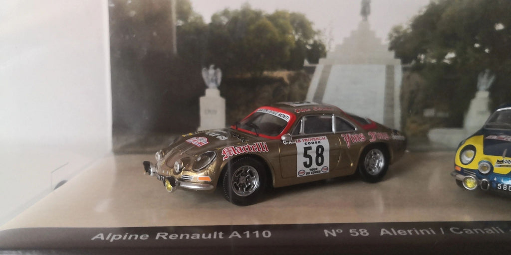 TROFEU 1:43 TDC02 - 2 car-set Alpine A110 1600S Tour de Corse 1976