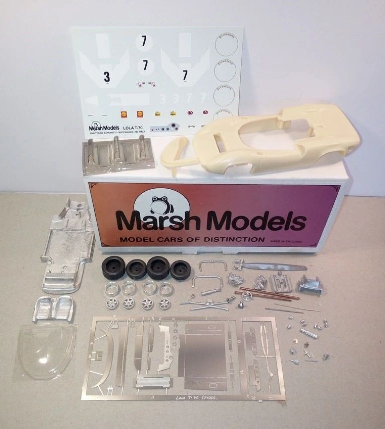 Marsh Models 1:43 - Lola Chevrolet V8 CanAm '66 #3 G.Hill / #7 Surtees Resin metal kit to built