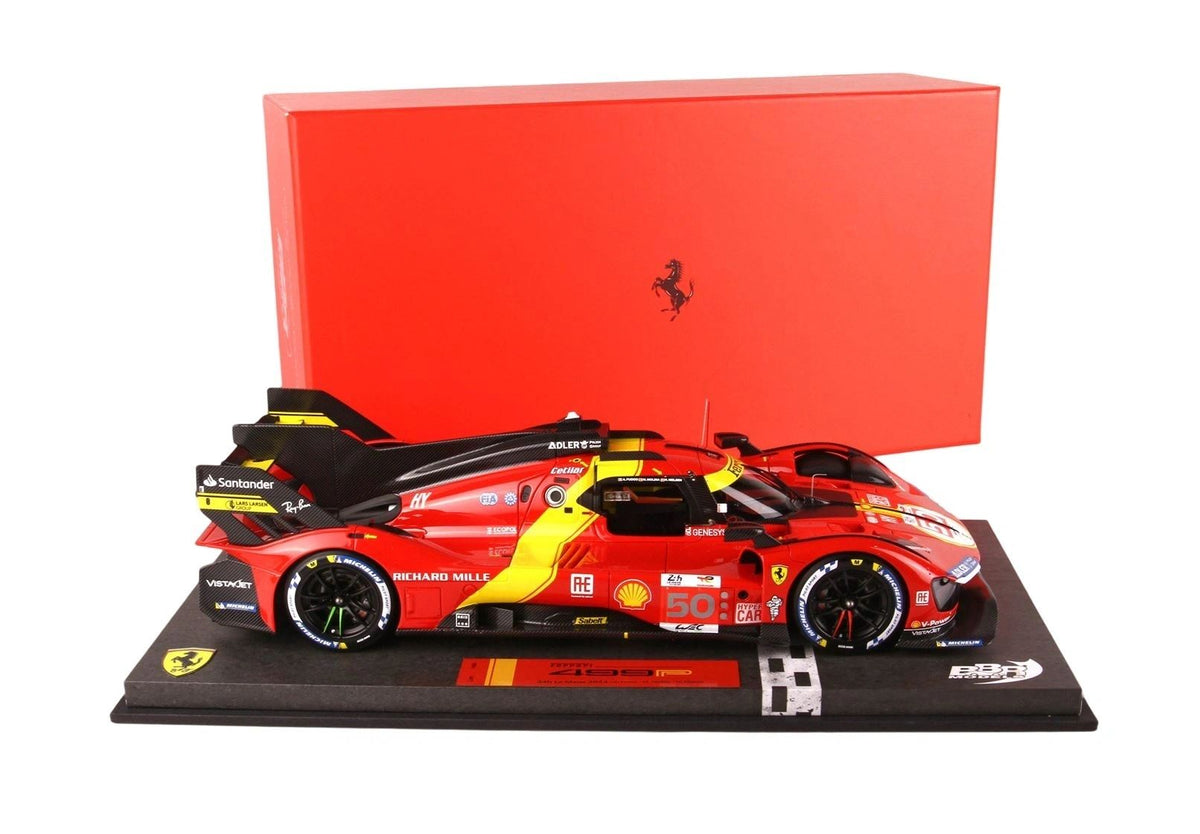 BBR - 1:18 - Ferrari 499P Pole position Le Mans 2023 Car N.50 Fuoco-Molina-Nielsen