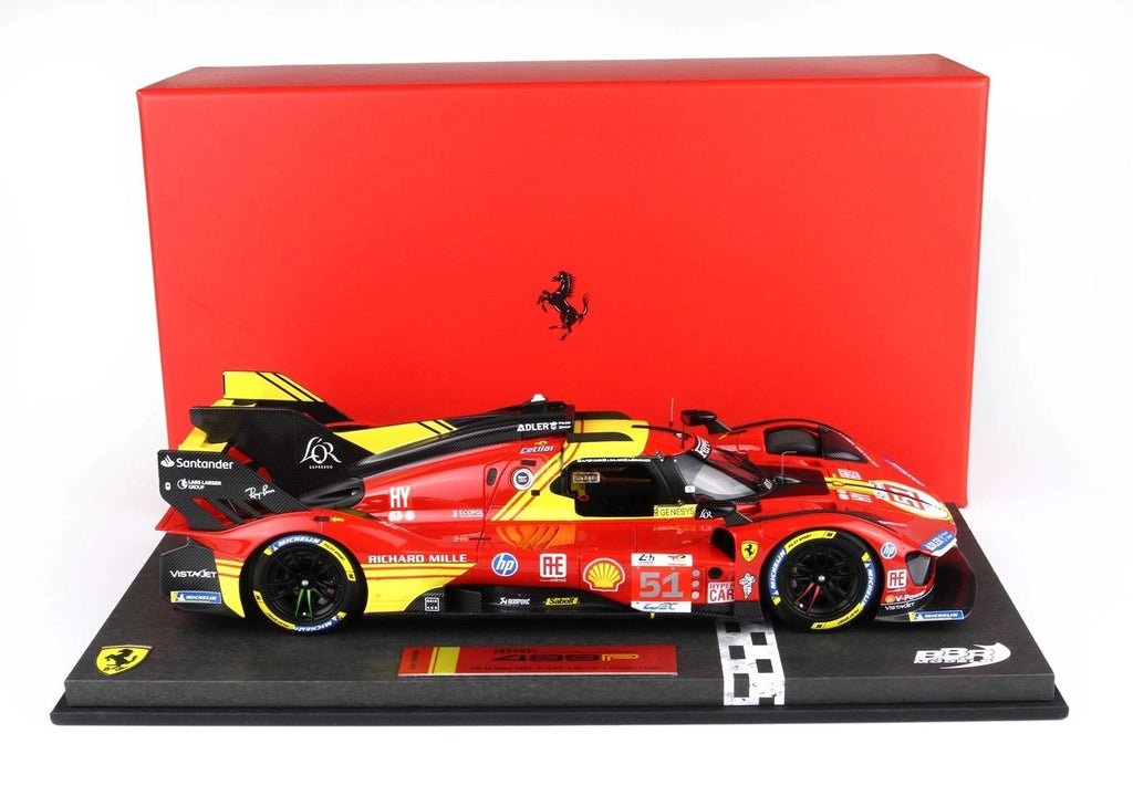 **PRE-ORDER** BBR - 1:18 - Ferrari 499P Car N. 51 - 3rd Le Mans 2024 PierGuidi-Giovinazzi-Calado