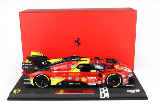 **PRE-ORDER** BBR - 1:18 - Ferrari 499P Car N. 51 - 3rd Le Mans 2024 PierGuidi-Giovinazzi-Calado