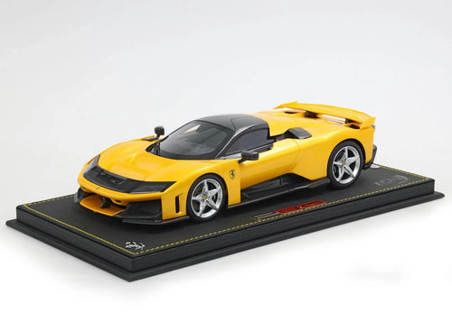 BBR - 1:18 - Ferrari F80 tetto carbonio Giallo Tristrato wheels silver