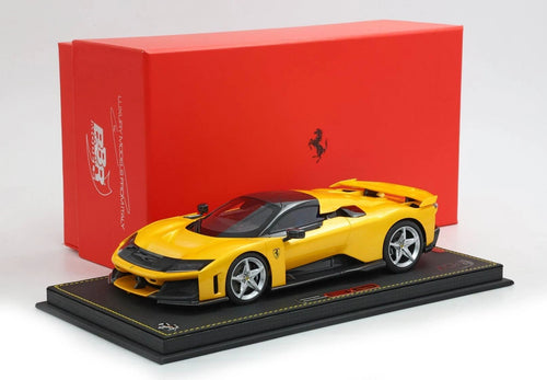 BBR - 1:18 - Ferrari F80 tetto carbonio Giallo Tristrato wheels silver