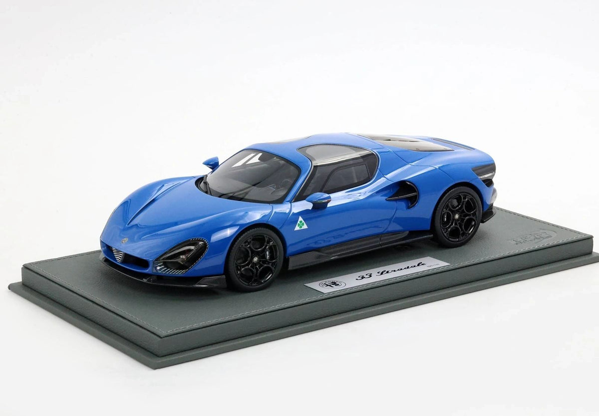 BBR 1:18 - Alfa Romeo 33 Stradale 2023 Blu Reale