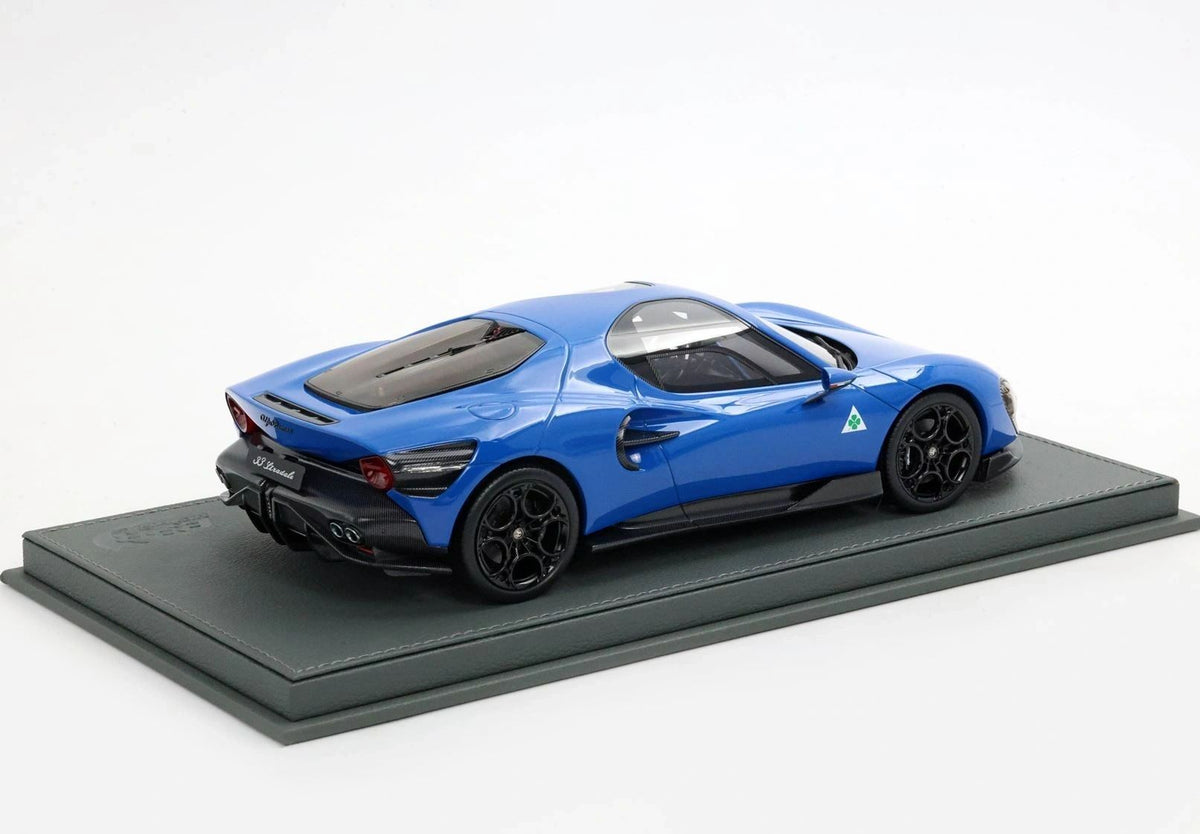 BBR 1:18 - Alfa Romeo 33 Stradale 2023 Blu Reale