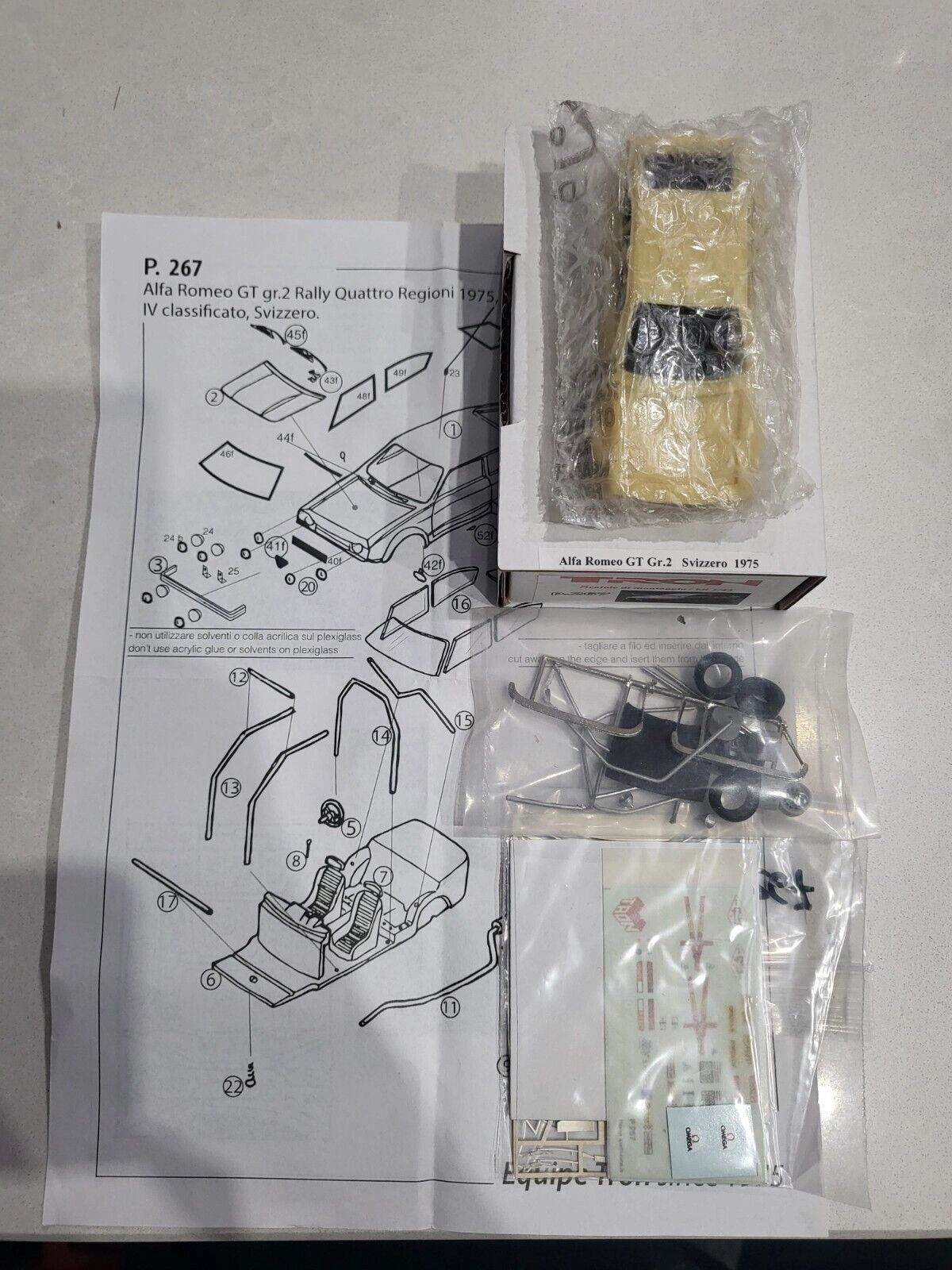 TRON KIT 1:43 - ALFA ROMEO Alfetta GTV Gr.2 4 Regioni '75 Svizzero
