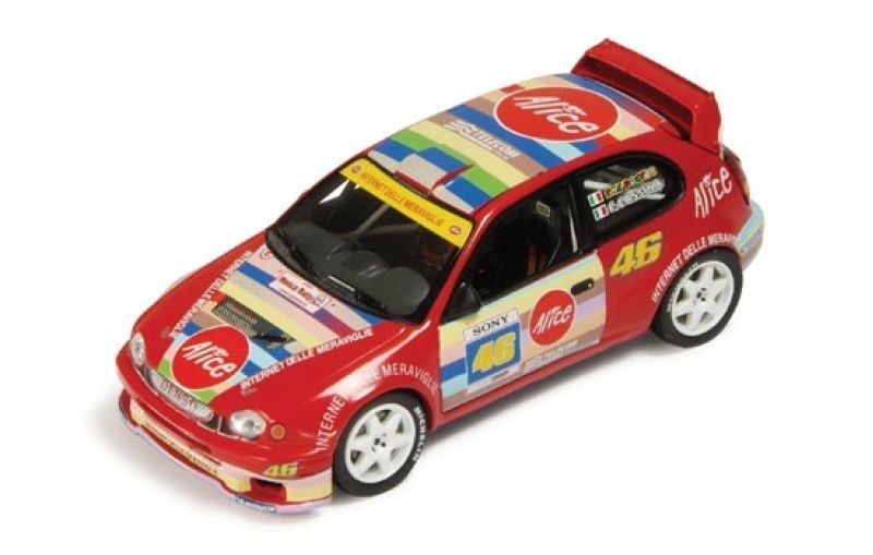 IXO 1:43 - Toyota Corolla WRC #46 Team Alice Valentino Rossi Monza Rally Show 2004