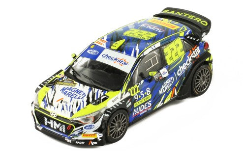 IXO 1:43 RAM696 - HYUNDAI i20 NG WRC # 222 A. Cairioli-E. Mori Monza Rally Show 2018