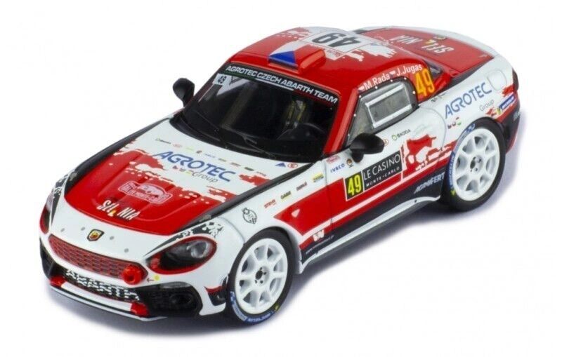 IXO 1:43 RAM846 - FIAT 124 Abarth RGT Agrotech Rally Montecarlo 2022 #49