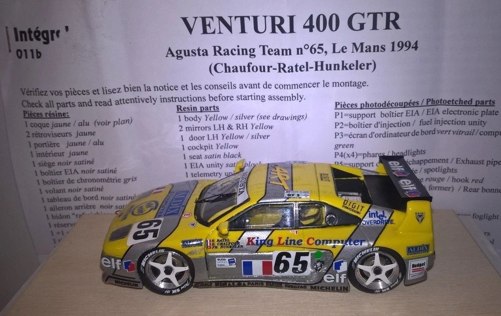 Renaissance 1:43 - Venturi Renault 400/GTR 24h Le Mans '94 #65 Built by KIT