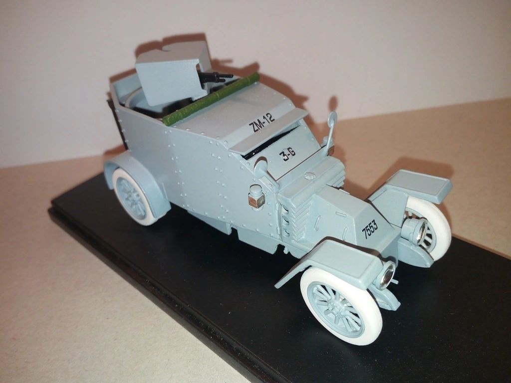 ESDO 1:43 - Renault Ty.ED Automitrailleuse vehicule 1915 Factory handbuilt Resin metal Kit