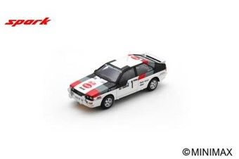 **PRE-ORDER** SPARK 1:43 S3223 - AUDI Quattro N°1 2nd Rallye Monte Carlo 1982 H. Mikkola - A. Hertz