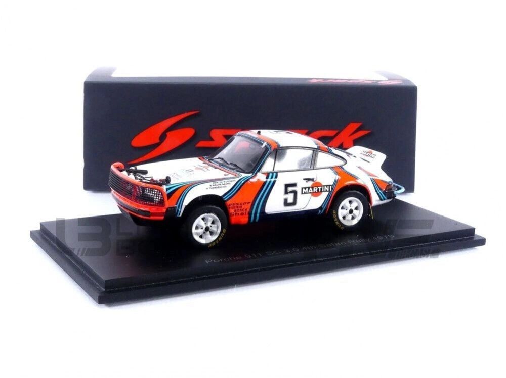 SPARK 1:43 S4018 - PORSCHE 911 SC 3.0 MARTINI RALLYE EAST AFRICAN SAFARI 1978 Waldegaard