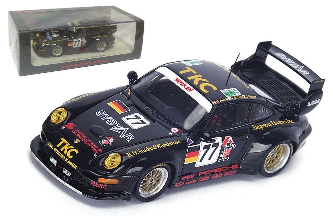 SPARK 1:43 S4447 - Porsche 911 993 Gt2 Team Seikel Motorsport #77 24H Le Mans 1996