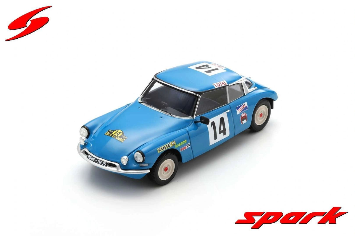 SPARK 1:43 - CITROËN DS 21 PROTO NO.14 VAINQUER RALLYE DU MAROC 1969 B. NEYRET - J. TERRAMORSI
